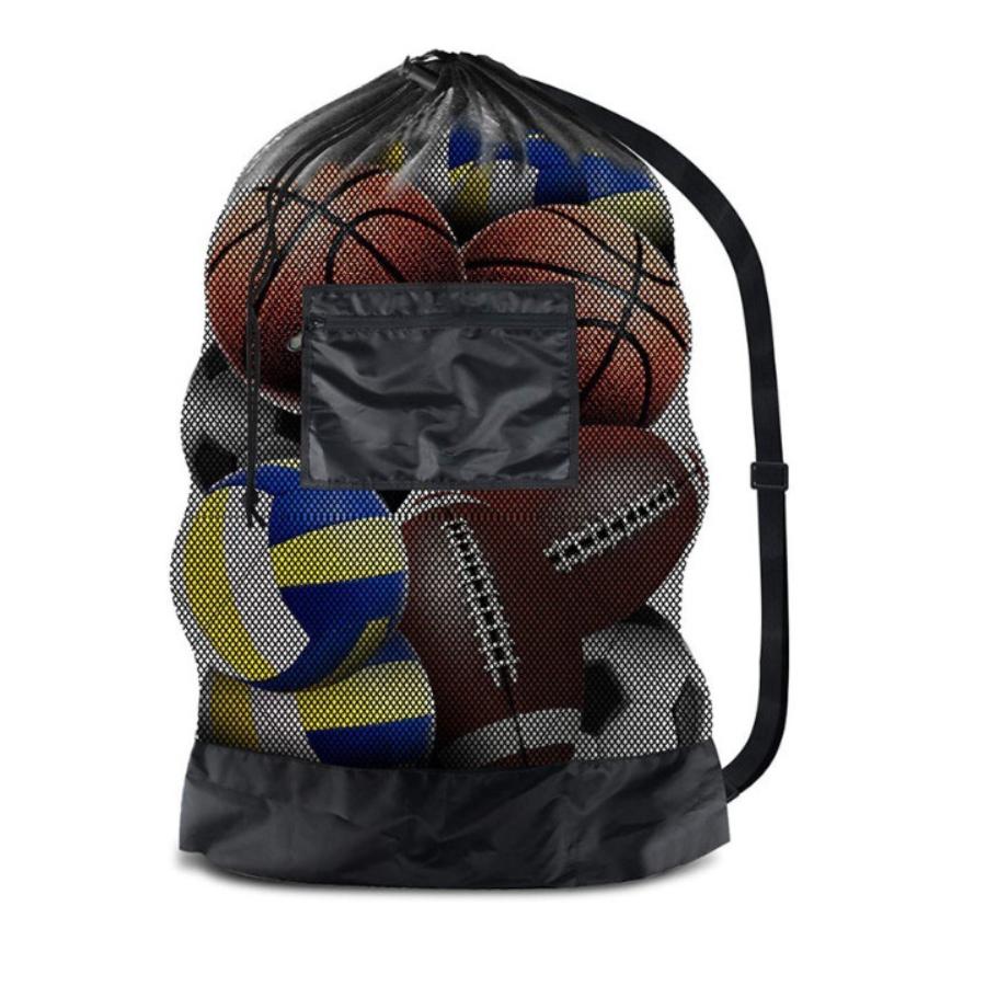 Sports Equipment For Volleyball - Large mesh sports bag with shoulder