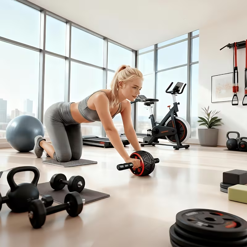 Ab Roller Wheel and Knee Mat,  - Sports Equipment Images recension och pris