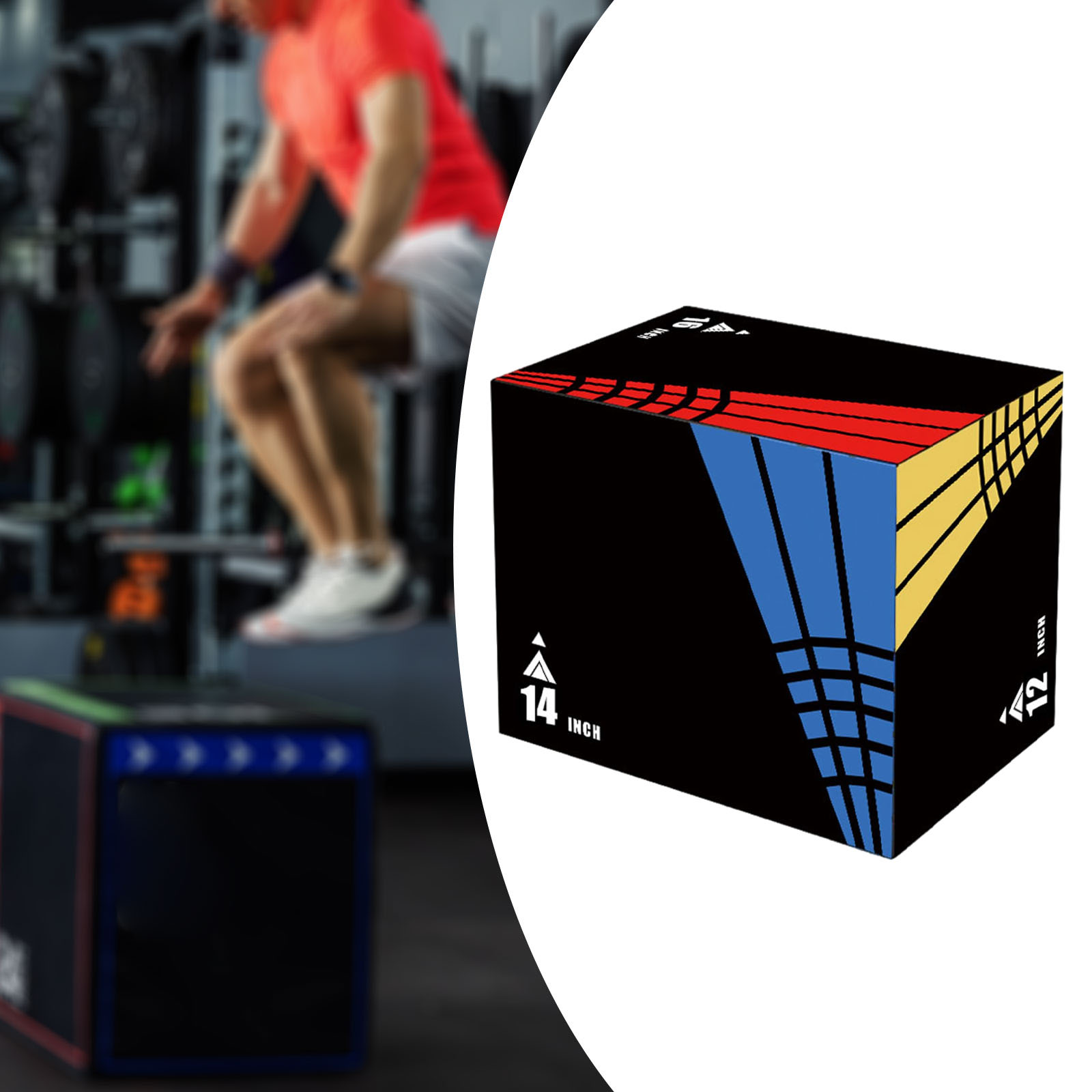 3-in-1Jump Box Plyometric Box  - Sports Equipment Images recension och pris