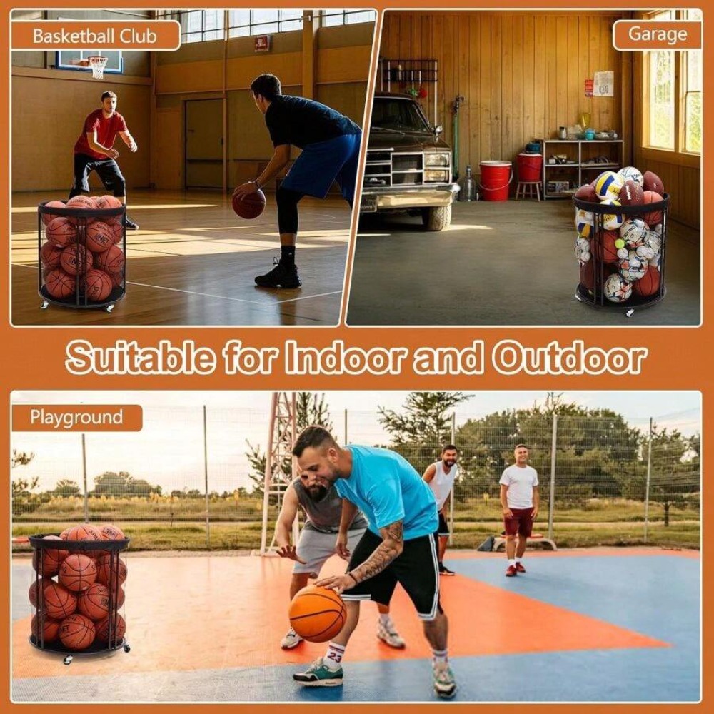 Heavy Duty Ball Storage Bin Ca - Sports Equipment For Volleyball recension och pris